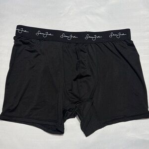 Sean John Black Boxer Briefs with Logo Waistband